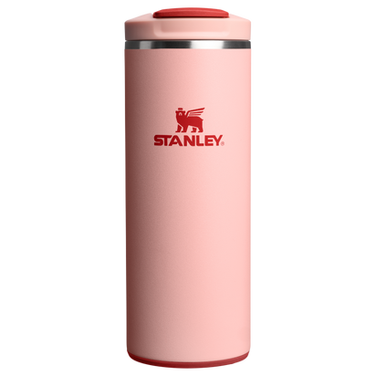 Stanley 1913 The Transit Flip Top Mug 12 OZ in Peach Rose | Front View