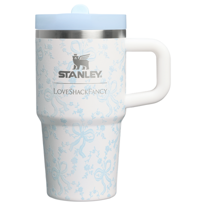 Stanley 1913 Stanley 1913 x LoveShackFancy The Quencher® ProTour Flip Straw Tumbler | 20 OZ in Coquette Bow – Winter Ice | Front View