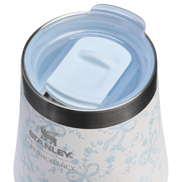 Stanley 1913 x LoveShackFancy The Reserve Wine Tumbler | 11 OZ - Coquette bow winter ice - Stanley AU