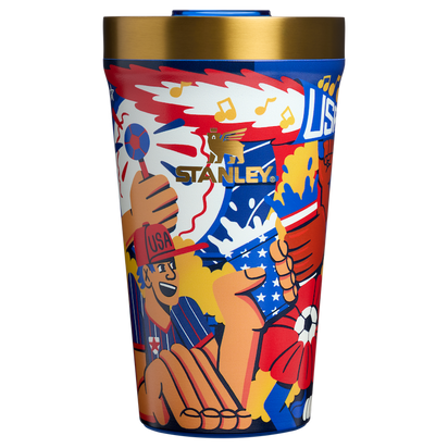 Stanley 1913 The Everyday Tumbler 16 OZ Fútbol Artist Collection USA in USA | Front View