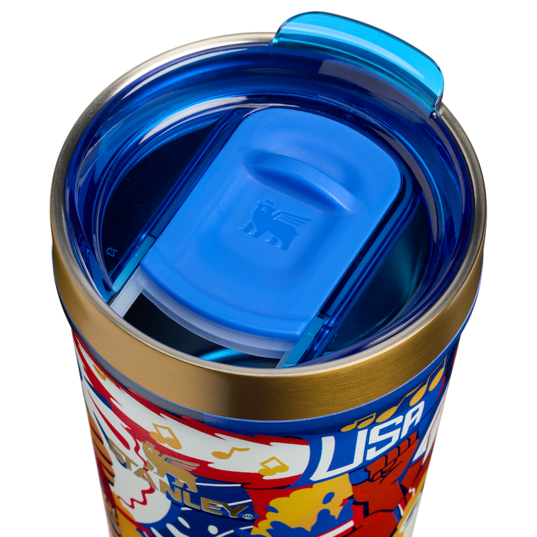 Stanley 1913 The Everyday Tumbler 16 OZ Fútbol Artist Collection USA in USA | Lid Detailed View