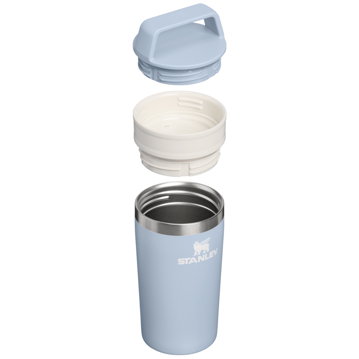Stanley 1913 The Café-To-Go Travel Mug 12 OZ in Blue Dream Stone | Cross Section View