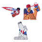 Swatch for Stanley 1913 Stanley 1913 x USA Country Collection Sticker Pack in Team White Dark Blue