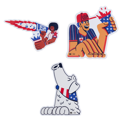 Stanley 1913 Stanley 1913 x USA Country Collection Sticker Pack in Team White Dark Blue