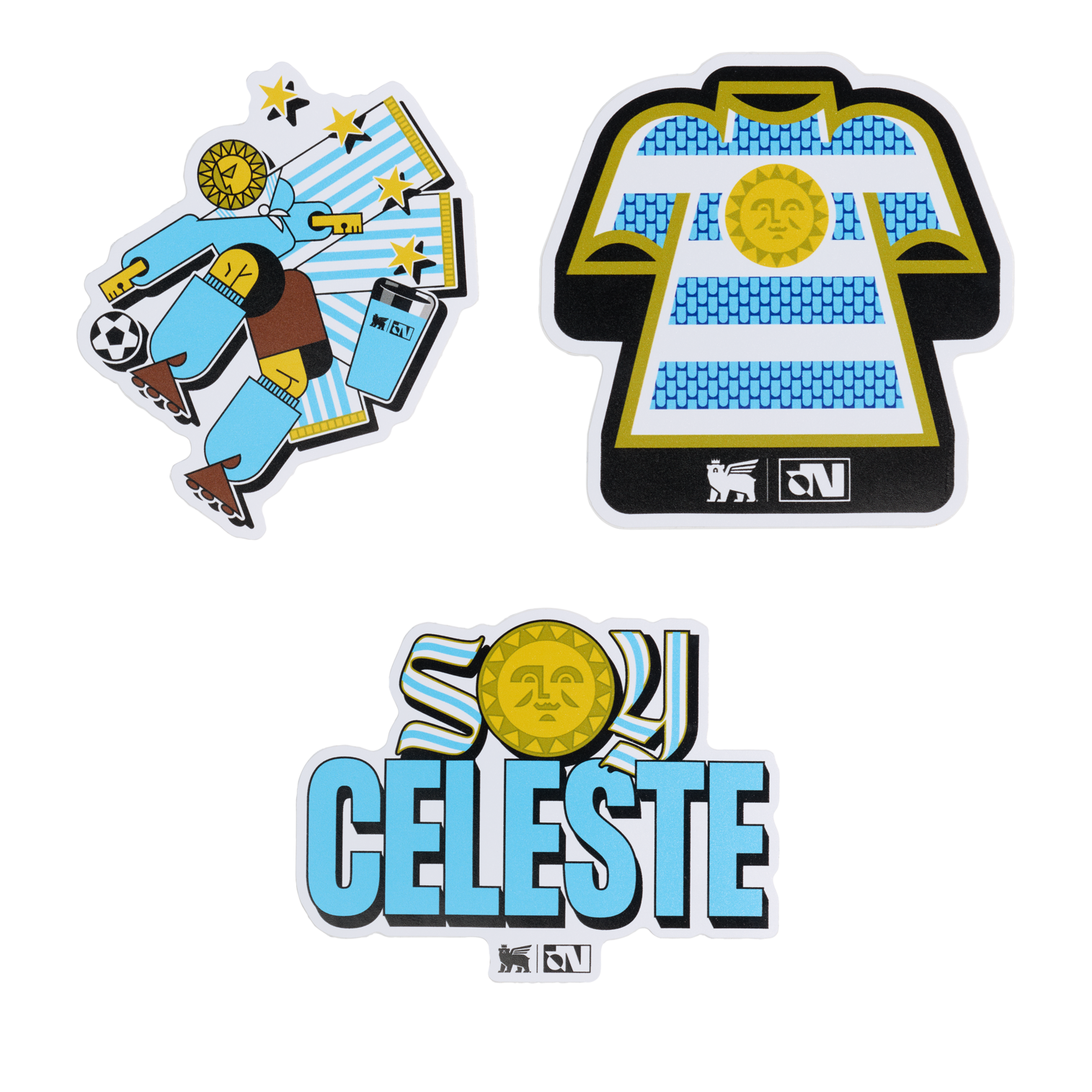 Stanley 1913 Stanley 1913 x Uruguay Country Collection Sticker Pack in Team Light Blue White