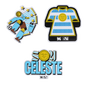 Swatch for Stanley 1913 Stanley 1913 x Uruguay Country Collection Sticker Pack in Team Light Blue White