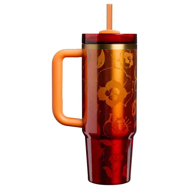 Stanley 1913 Stanley 1913 x Karol G The Quencher H2.0 FlowState Tumbler 30 OZ in Karol G Flor | Back View