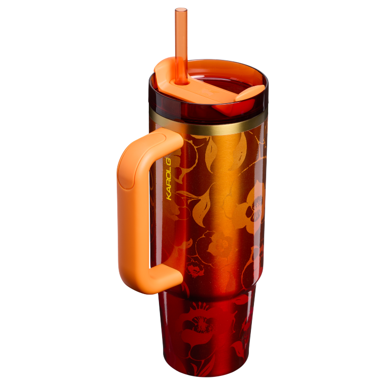 Stanley 1913 Stanley 1913 x Karol G The Quencher H2.0 FlowState Tumbler 30 OZ in Karol G Flor | Back View