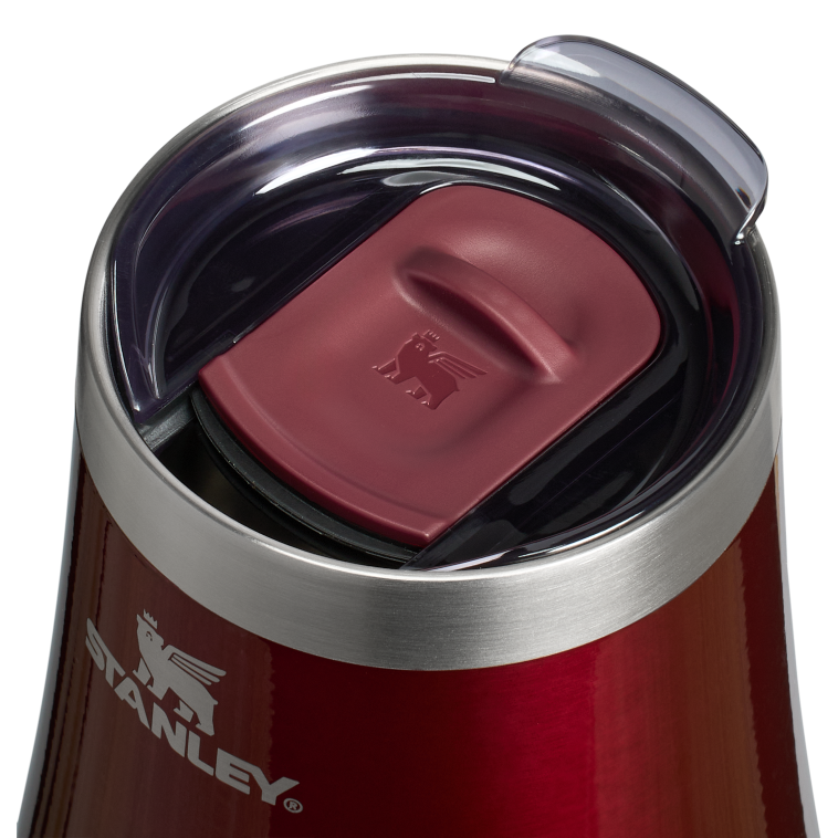 Stanley 1913 The Reserve Wine Tumbler Gift Set 11 OZ (2-pack) in Garnet Shine | Lid Detailed View