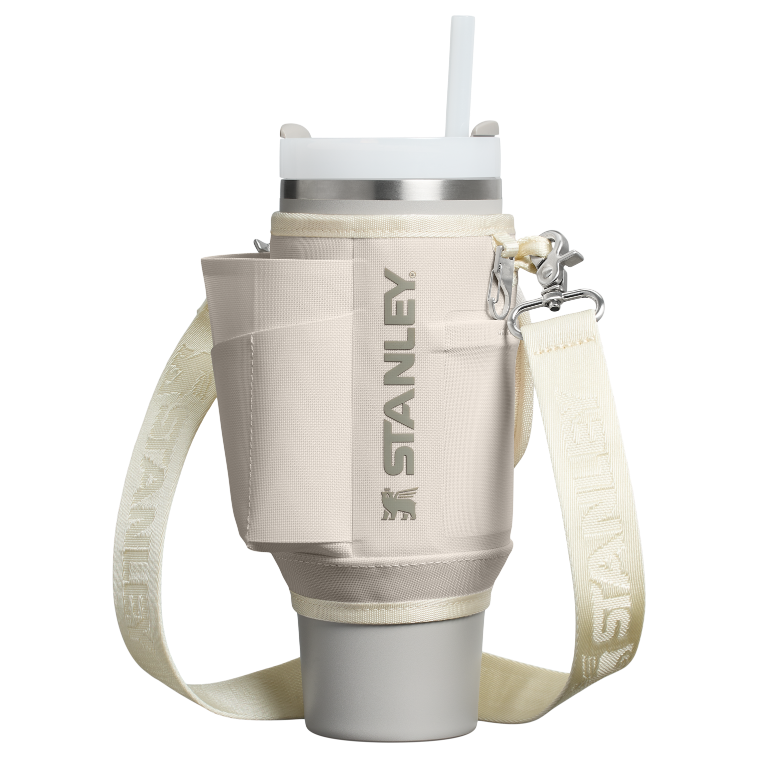 Stanley 1913 The All Day 30 OZ Quencher Carry-All in Cream | Front View