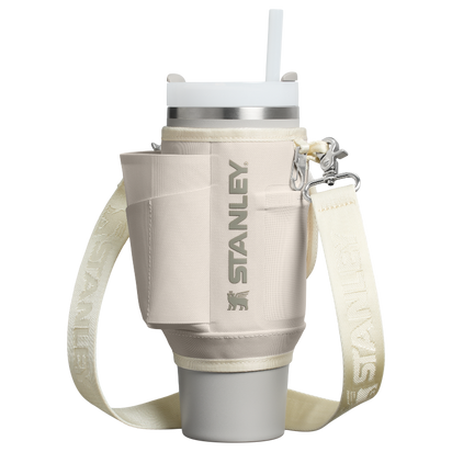 Stanley 1913 The All Day 30 OZ Quencher Carry-All in Cream | Front View
