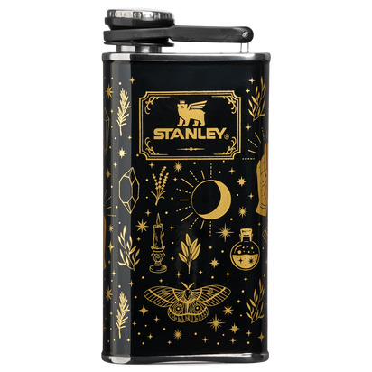 Stanley 1913 Halloween Easy-Fill Wide Mouth Flask 8 oz in Black Magic | Front View