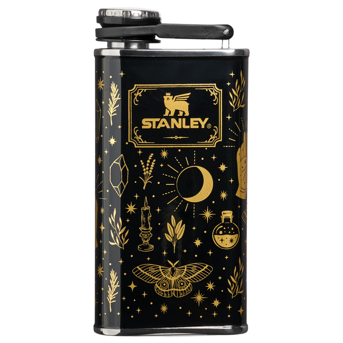 Stanley 1913 Halloween Easy-Fill Wide Mouth Flask 8 oz in Black Magic | Front View