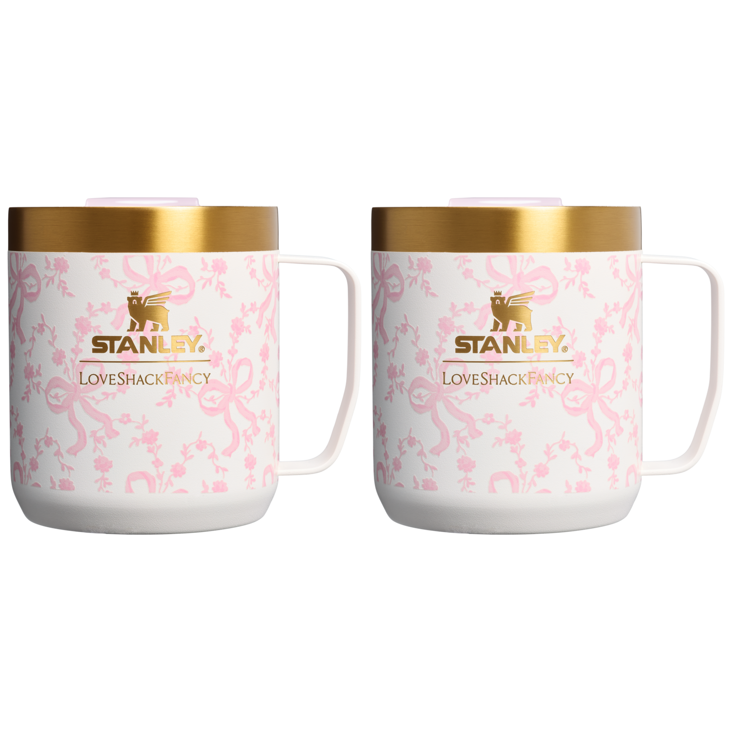 Stanley 1913 Stanley 1913 x LoveShackFancy The Mug Set 2-pack 12 OZ in Coquette Bow – Chantilly | View 1