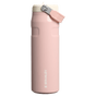 Swatch for Stanley 1913 The IceFlow™ Bottle with Flip Straw Lid 24 OZ Oasis Collection in Peach Whip Gloss | Front View