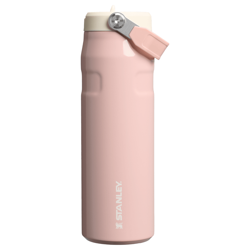 Stanley 1913 The IceFlow™ Bottle with Flip Straw Lid 24 OZ Oasis Collection in Peach Whip Gloss | Front View