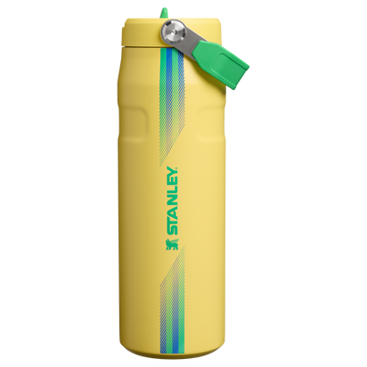 Stanley 1913 Country Collection IceFlow™ Aerolight Flip Straw Bottle 24 OZ in Team Yellow Green | Front View