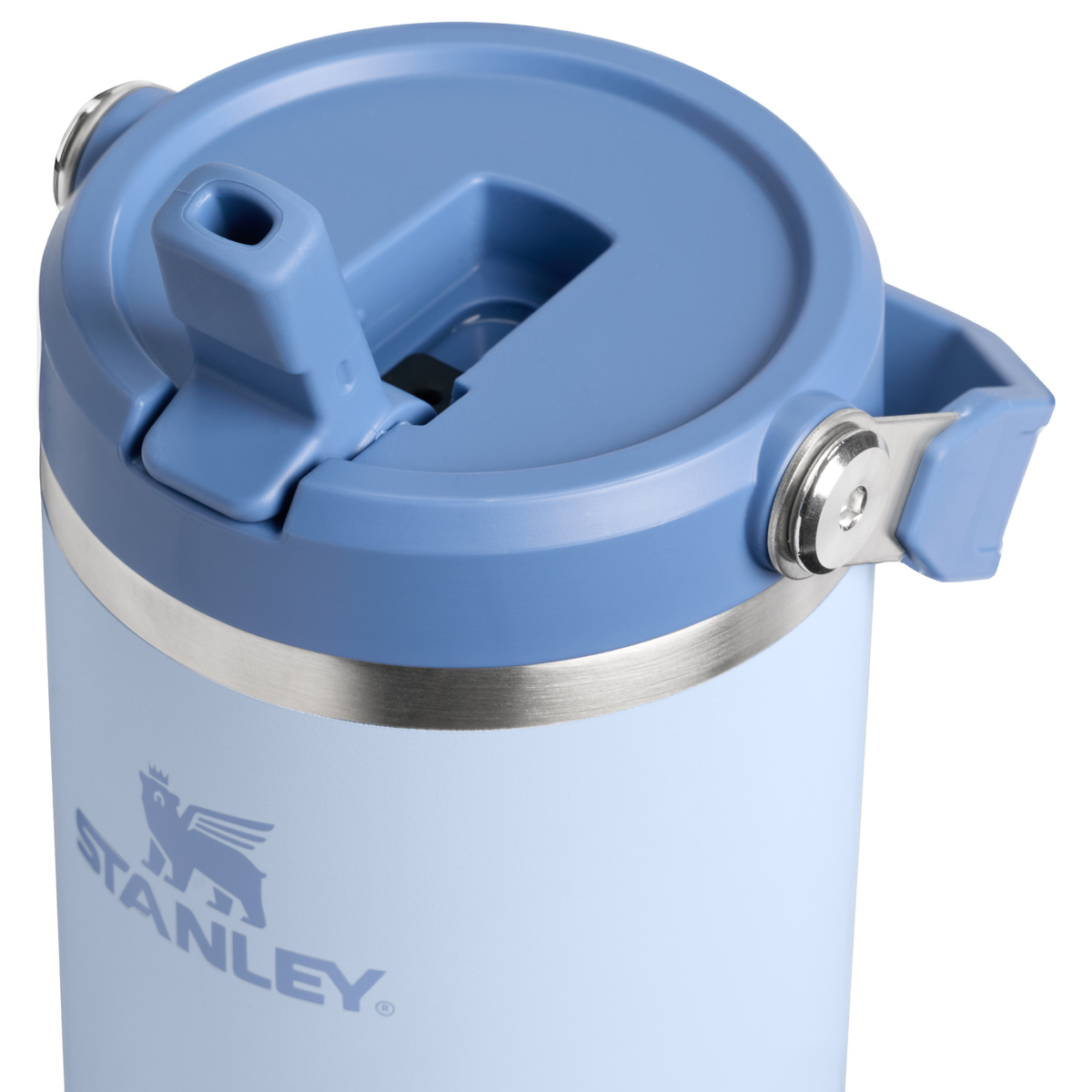 Stanley 1913 IceFlow Flip Straw Tumbler Sundown Collection 30 oz in Light Denim Western | Front View