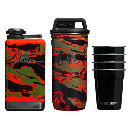 Stanley 1913 Stanley 1913 x Devin Booker  The Pre-Party Flask and Shot Glass Set 5oz in Devin Booker Hidden in Plain Sight | Front View