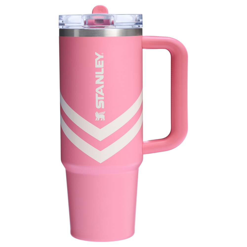 Stanley 1913 The Quencher ProTour Flip Straw Tumbler 30 OZ Oasis Collection in Plumeria Chevron | View 1