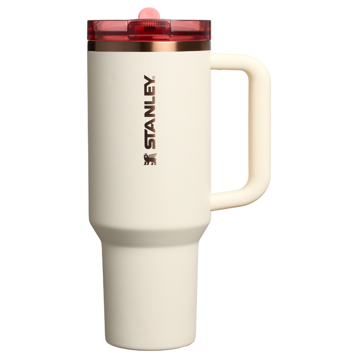 ProTour Tumbler 40OZ - Cream Rose Gold - Front - Stanley