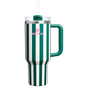 Swatch for Stanley 1913 The Quencher H2.0 FlowState™ Tumbler 40 OZ Oasis Collection in Emerald Cabana Gloss