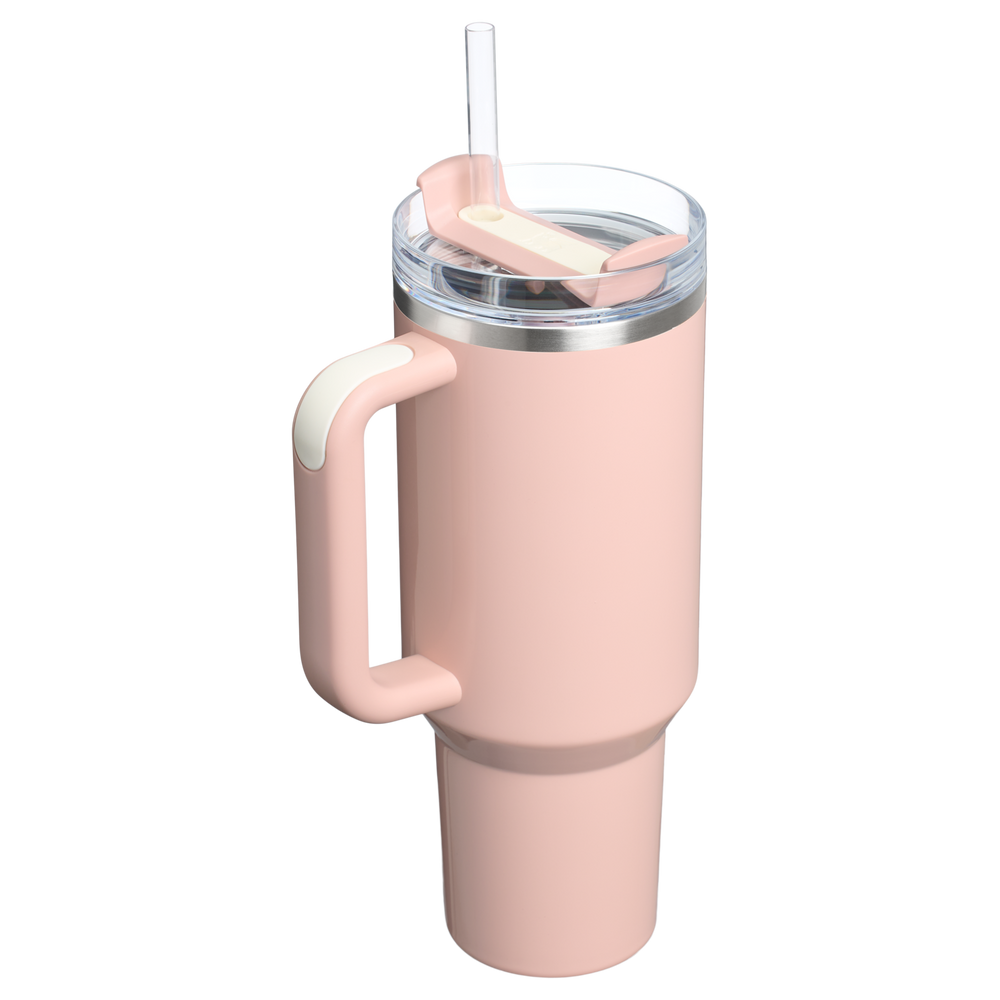 Stanley 1913 The Quencher H2.0 FlowState™ Tumbler 40 OZ Oasis Collection in Peach Whip Gloss | View 2