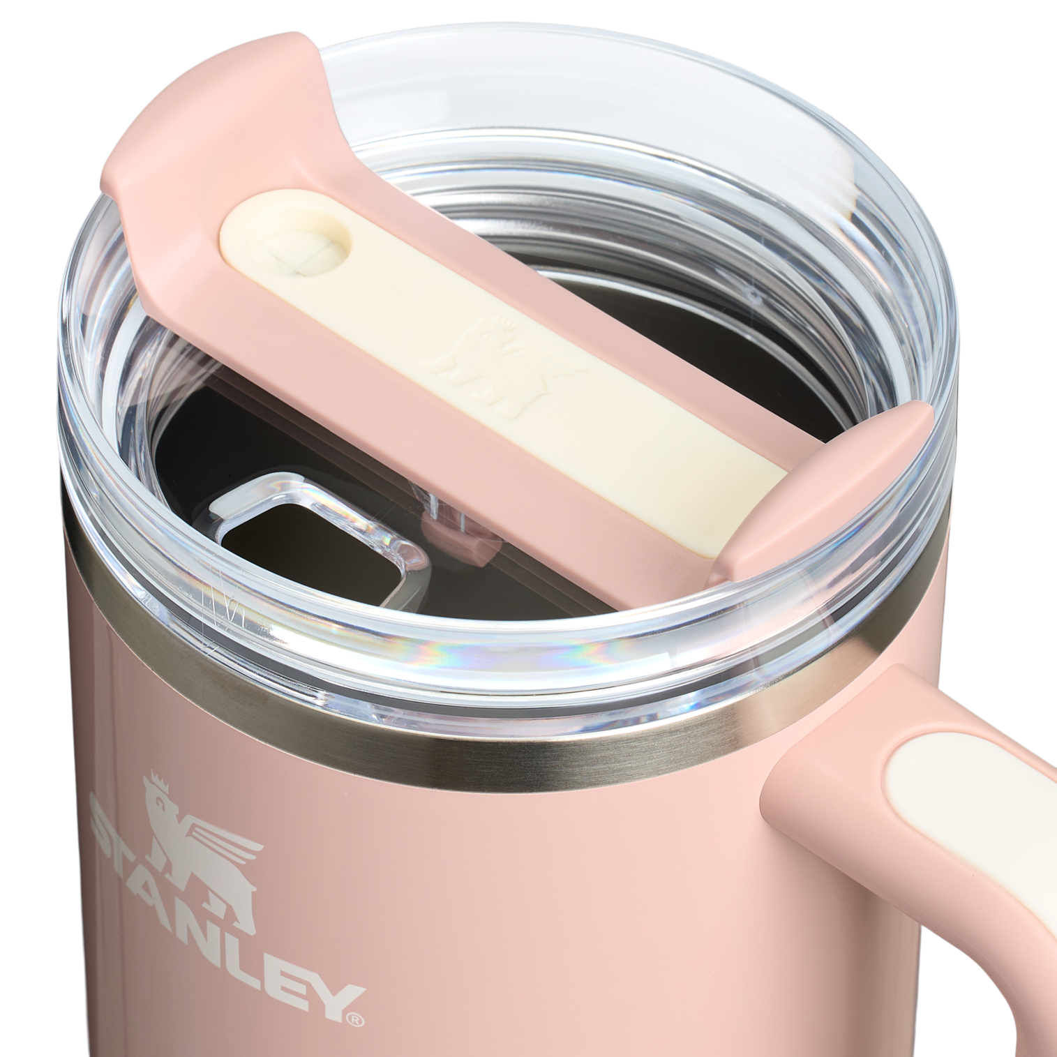 Quencher H2.0 - Peach Whip Gloss - 40oz - Lid - Stanley