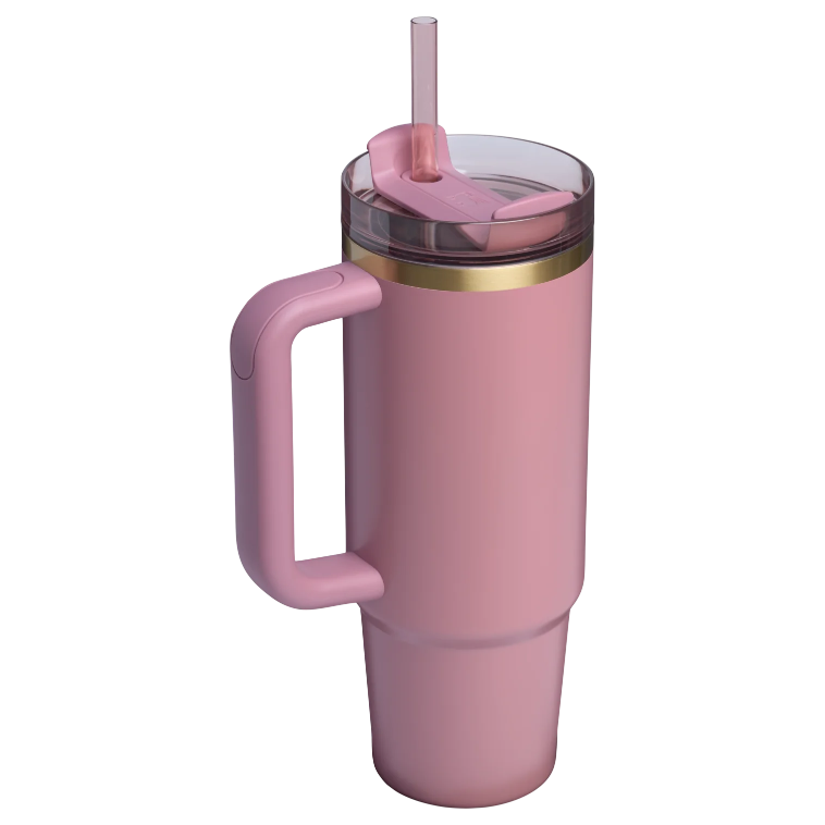 Quencher H2.0 - Antique Pink - 30oz - Back - Stanley