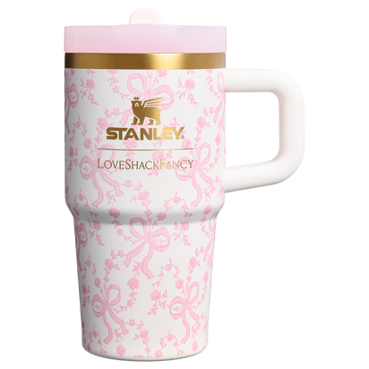 Stanley 1913 Stanley 1913 x LoveShackFancy The Quencher® ProTour Flip Straw Tumbler | 20 OZ in Coquette Bow – Chantilly | Front View