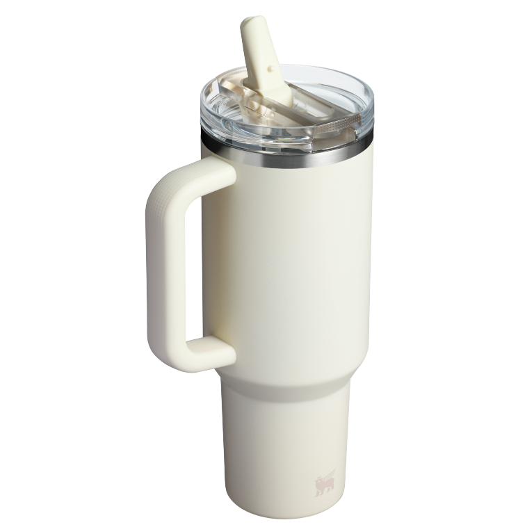 Stanley 1913 The Quencher ProTour Flip Straw Tumbler 40 OZ in Cream | Back View