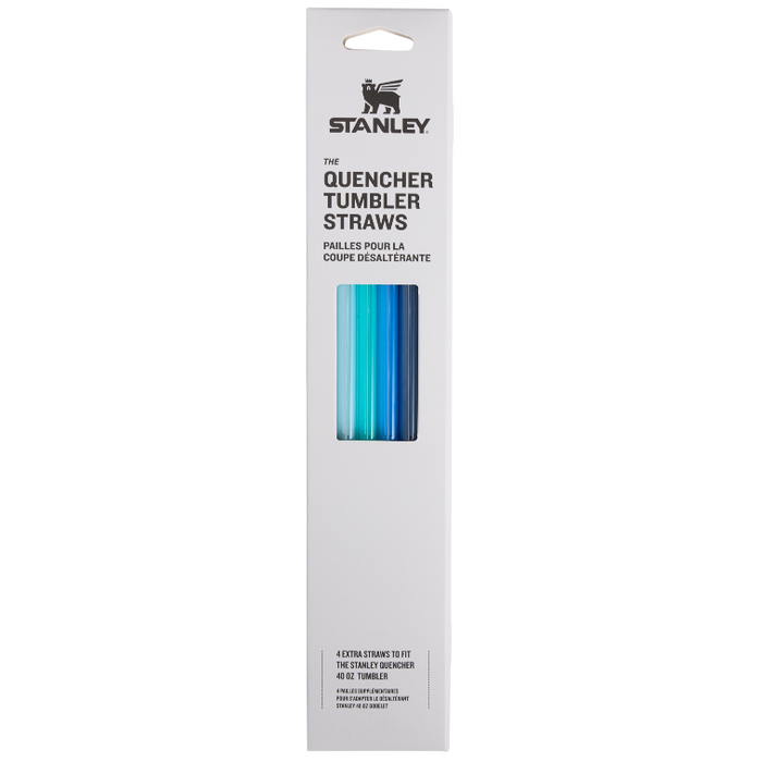 Stanley 1913 Adventure Quencher Travel Tumbler Straws 40 OZ 4-Pack in Blue
