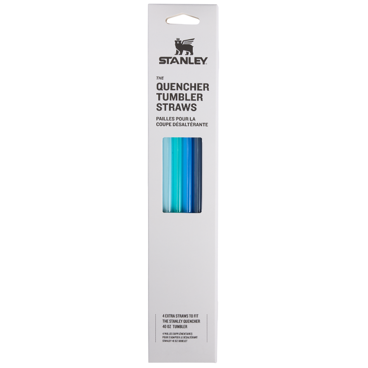 Stanley 1913 Adventure Quencher Travel Tumbler Straws 40 OZ 4-Pack in Blue