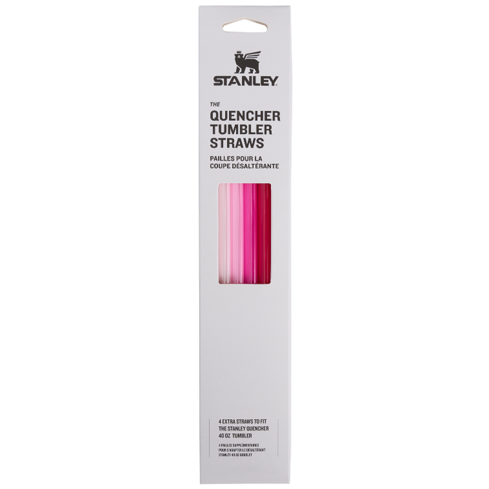 Stanley | Adventure Quencher Travel Tumbler Straws | 4-Pack | Pink