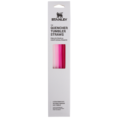 Stanley | Adventure Quencher Travel Tumbler Straws | 4-Pack | Pink