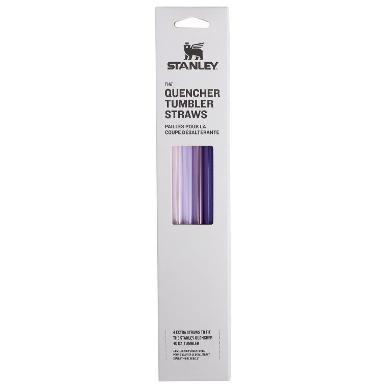 Stanley | Adventure Quencher Travel Tumbler Straws | 4-Pack | Purple