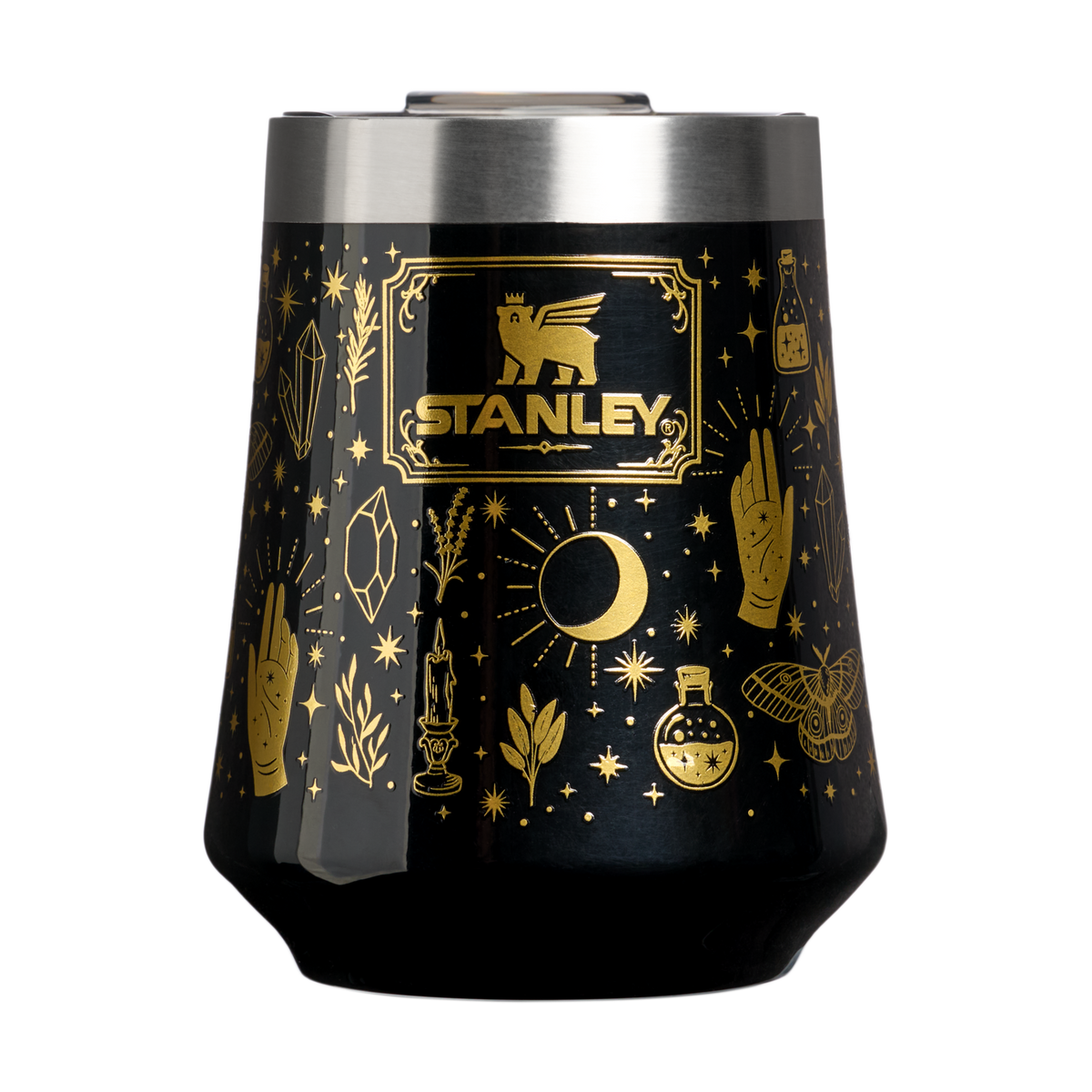 Stanley 1913 Halloween Reserve Wine Tumbler 11 oz in Black Magic | Front View