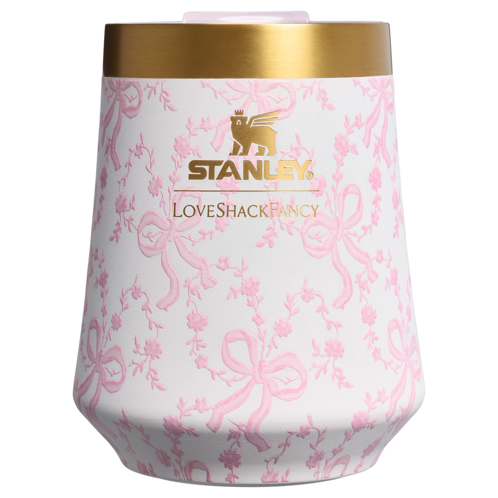 Stanley 1913 Stanley 1913 x LoveShackFancy The Reserve Wine Tumbler 11 OZ in Coquette Bow – Chantilly
