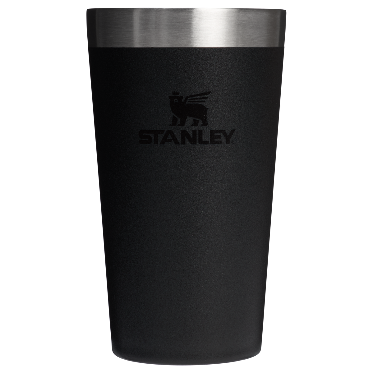Stanley 1913 Adventure Stacking Pint 12 OZ in Black 2.0 | Front View