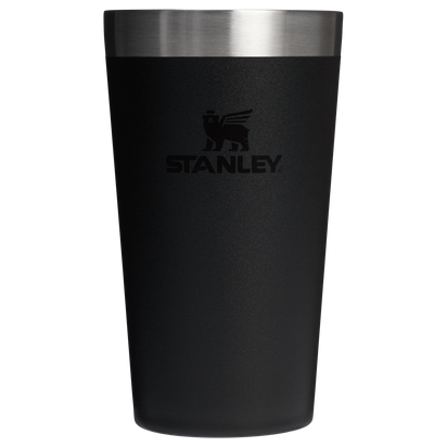 Stanley 1913 Adventure Stacking Pint 12 OZ in Black 2.0 | Front View