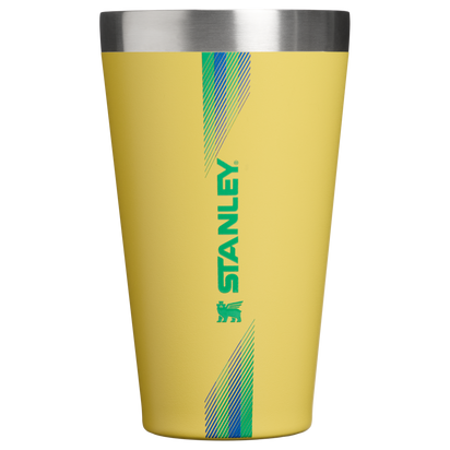Stanley 1913 Country Collection Stacking Pint 16 OZ in Team Yellow Green | Front View