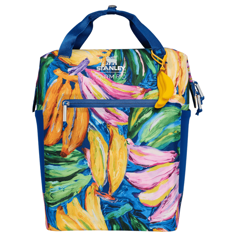 Stanley 1913 Stanley 1913 x FARM Rio All Day Madeleine Mini Cooler Backpack 14 qt in Farm Rio Painted Bananas | View 1