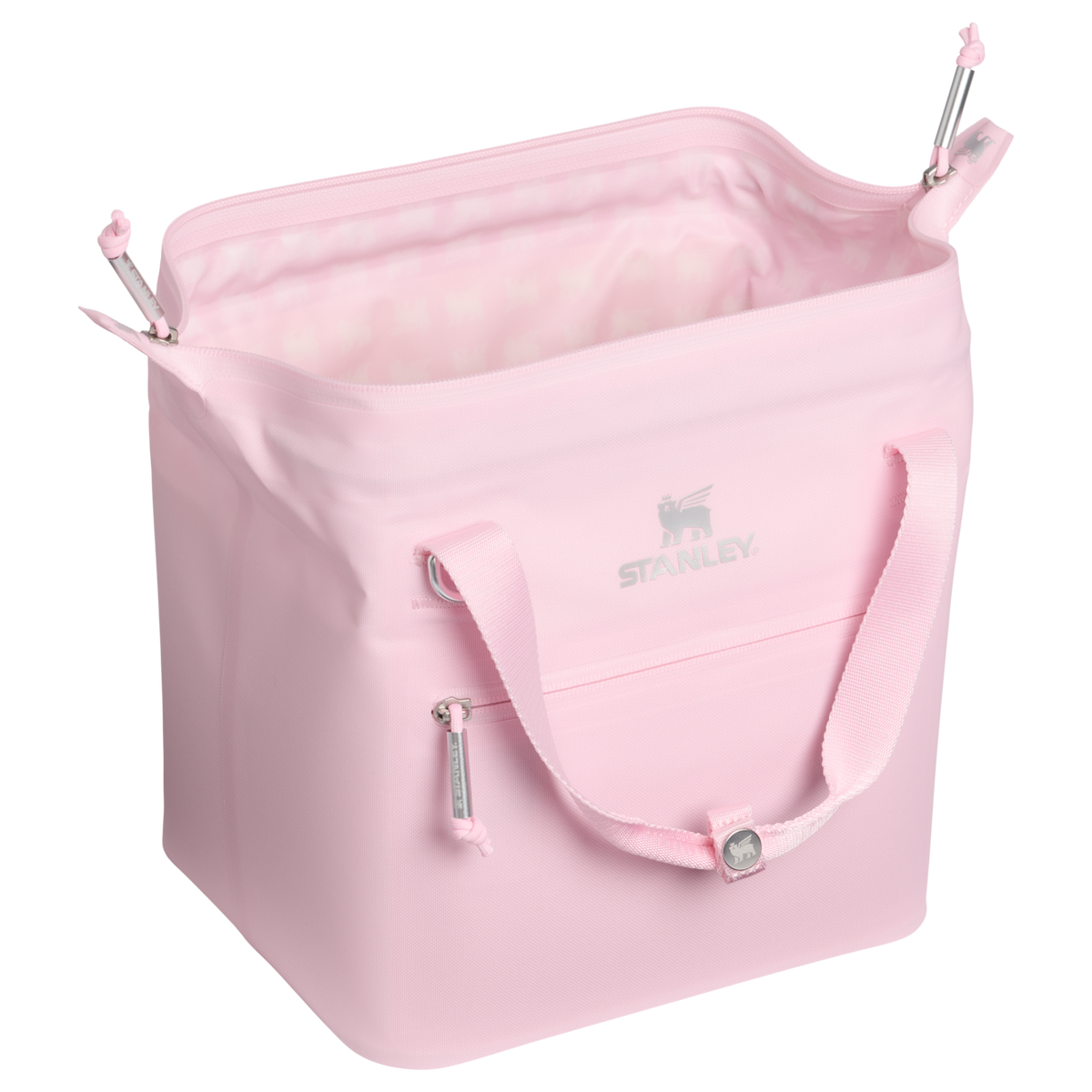 Stanley 1913 The Julienne Mini Soft Cooler 7.4 Qt The Holiday Collection in Soft Pink | Open View