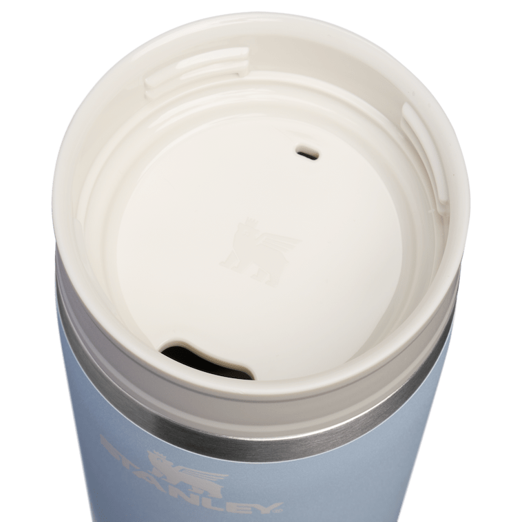 Stanley 1913 The Café-To-Go Travel Mug 8 OZ in Blue Dream Stone | Lid Detailed View
