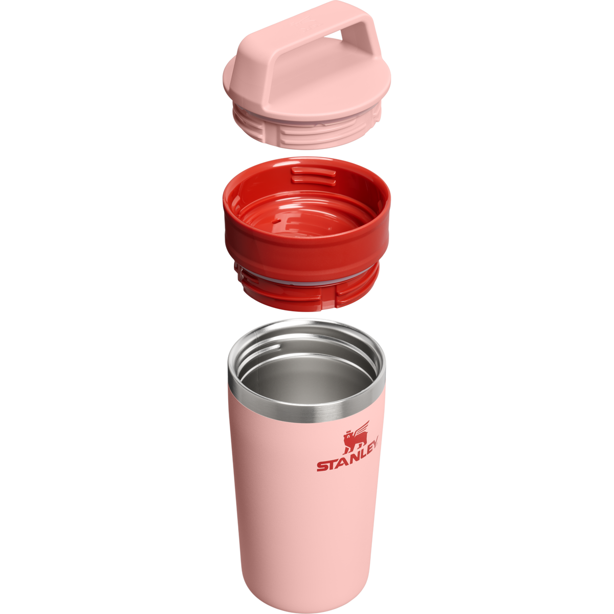 Stanley 1913 The Café-To-Go Travel Mug 12 OZ in Peach Rose | Cross Section View