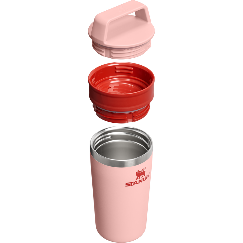 Stanley 1913 The Café-To-Go Travel Mug 12 OZ in Peach Rose | Cross Section View