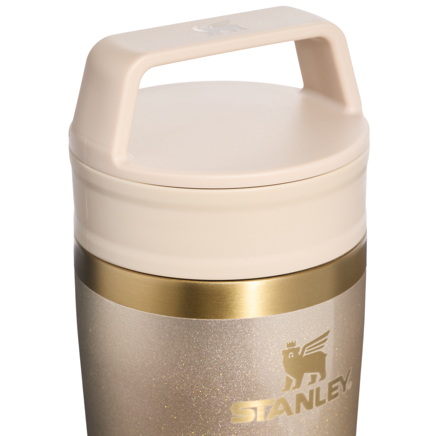 Stanley 1913 Cheers & Cheer The Café-To-Go Mug 12 OZ in Prosecco Shimmer | Lid Detailed View