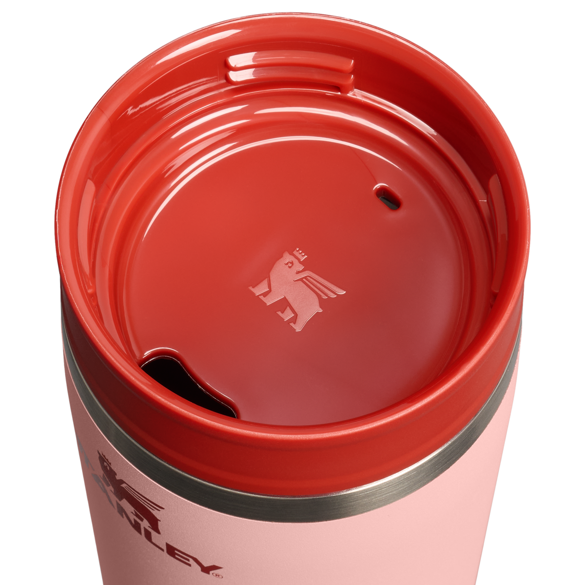 Stanley 1913 The Café-To-Go Travel Mug 8 OZ in Peach Rose | Lid Detailed View