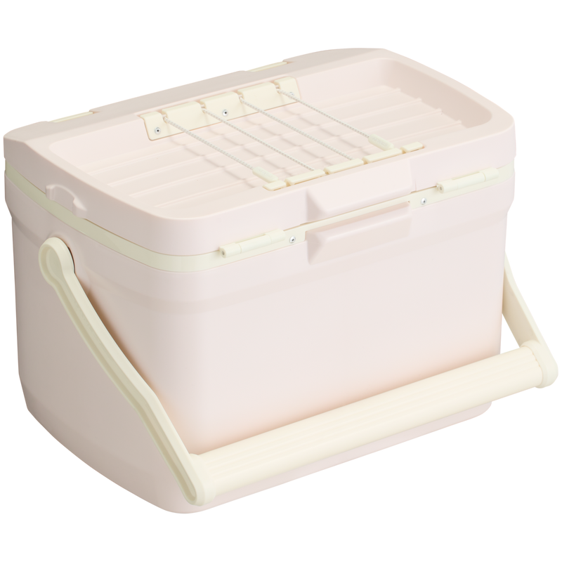 Stanley 1913 The Easy Carry Outdoor Cooler 16 QT in Rose Quartz | Back View