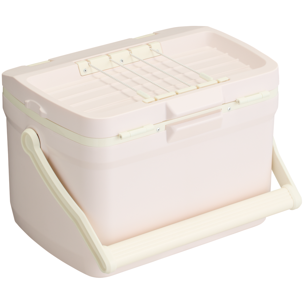 Stanley 1913 The Easy Carry Outdoor Cooler 16 QT in Rose Quartz | Back View